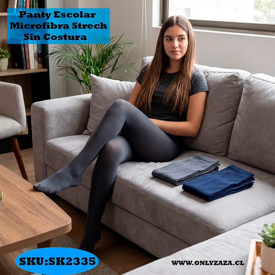 Panty Escolar Microfibra Strech - Sin Costura