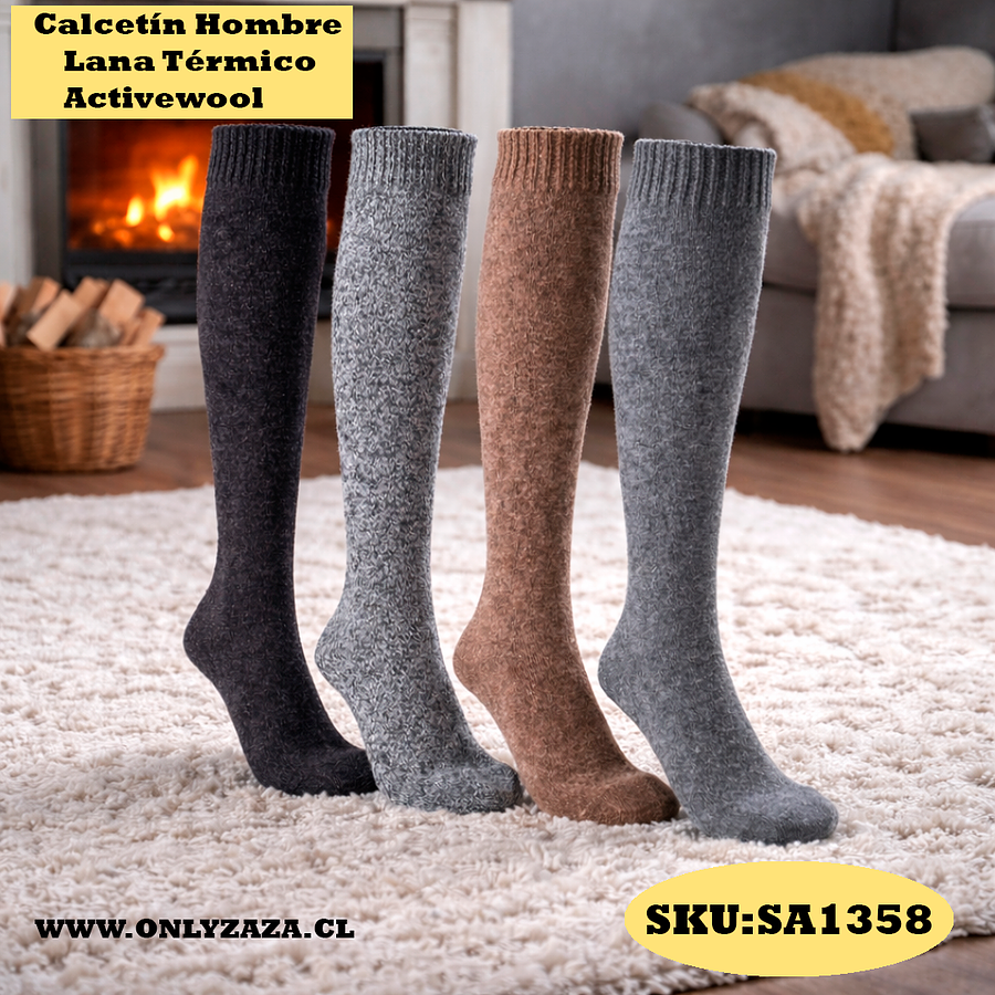 Calcetín Hombre Lana Térmico Activewool