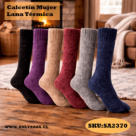 Calcetín Mujer Lana Térmica