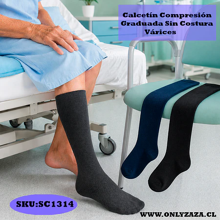 Calcetín Compresión Graduada Sin Costura - Várices