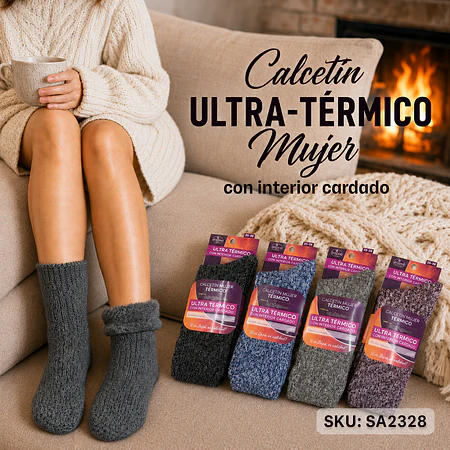 Calcetín Ultra-Térmico Mujer con interior cardado
