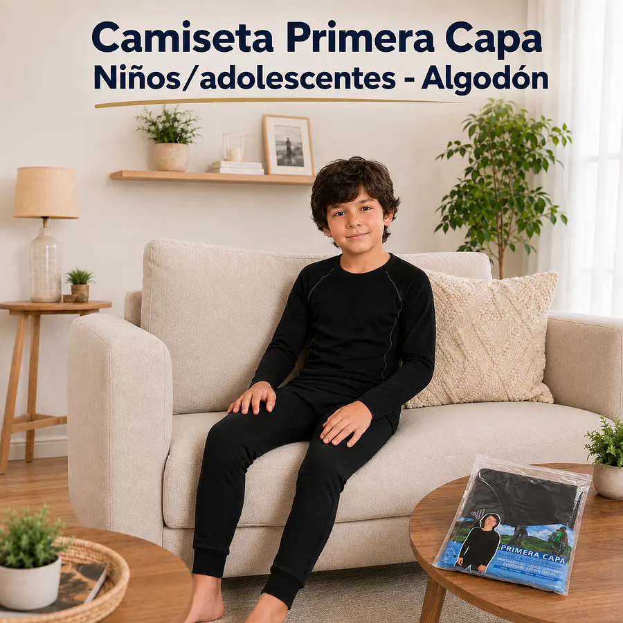 Camiseta Primera Capa Niños/adolescentes - Algodón