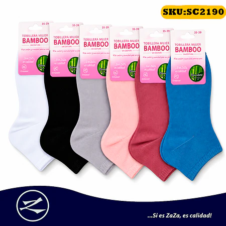 Tobillera Mujer Bamboo - Sin costura