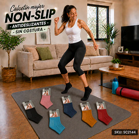 Calcetín mujer NON-SLIP - Antideslizantes - Sin costura