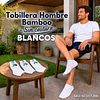 Tobillera Hombre Blanco Unicolor Bamboo Sin Costura