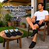 Tobillera Bamboo Negro Unicolor Hombre Sin Costura