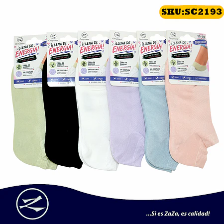 Tobillera Mujer Bamboo - Sin costura