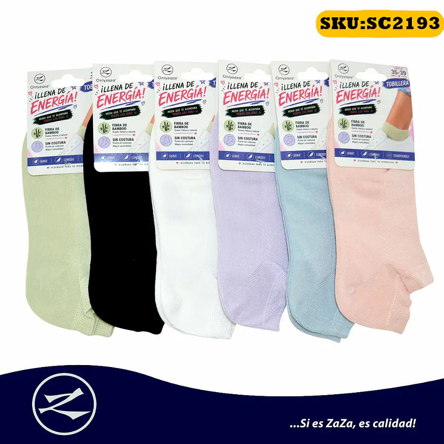 Tobillera Mujer Bamboo - Sin costura