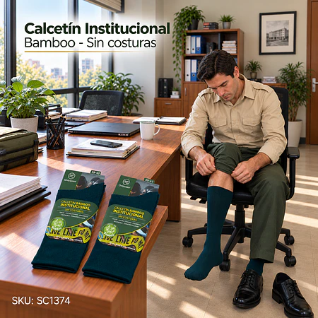Calcetín Institucional Bamboo - Sin costuras