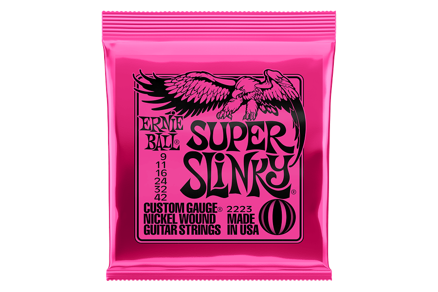 CUERDAS GUITARRA ELECTRICA Ernie Ball 2223 SUPER SLINKY 9-42 