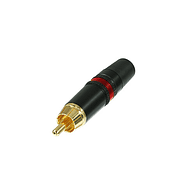 CONECTOR RCA VOLANTE Rean NYS373-2 ANILLO ROJO