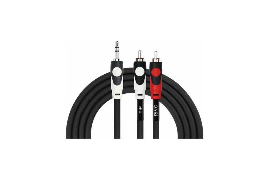 CABLE Kirlin LGY364L 2M MINIPLUG STEREO a RCA/RCA