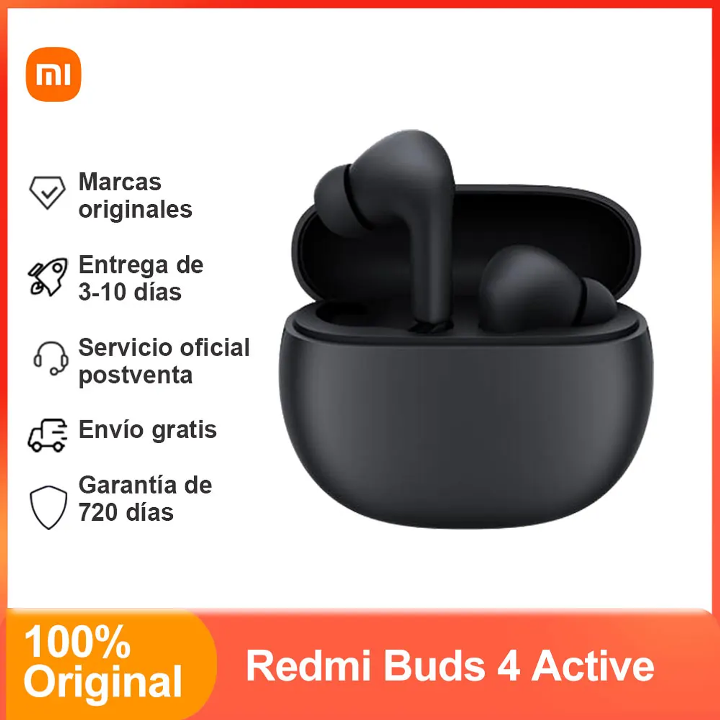 2023 new Xiaomi Redmi Buds 4 Active Wireless Bluetooth Earphone, BT 5.3 Wireless Earphone, Call Noise Cancelling, Touch Control 1