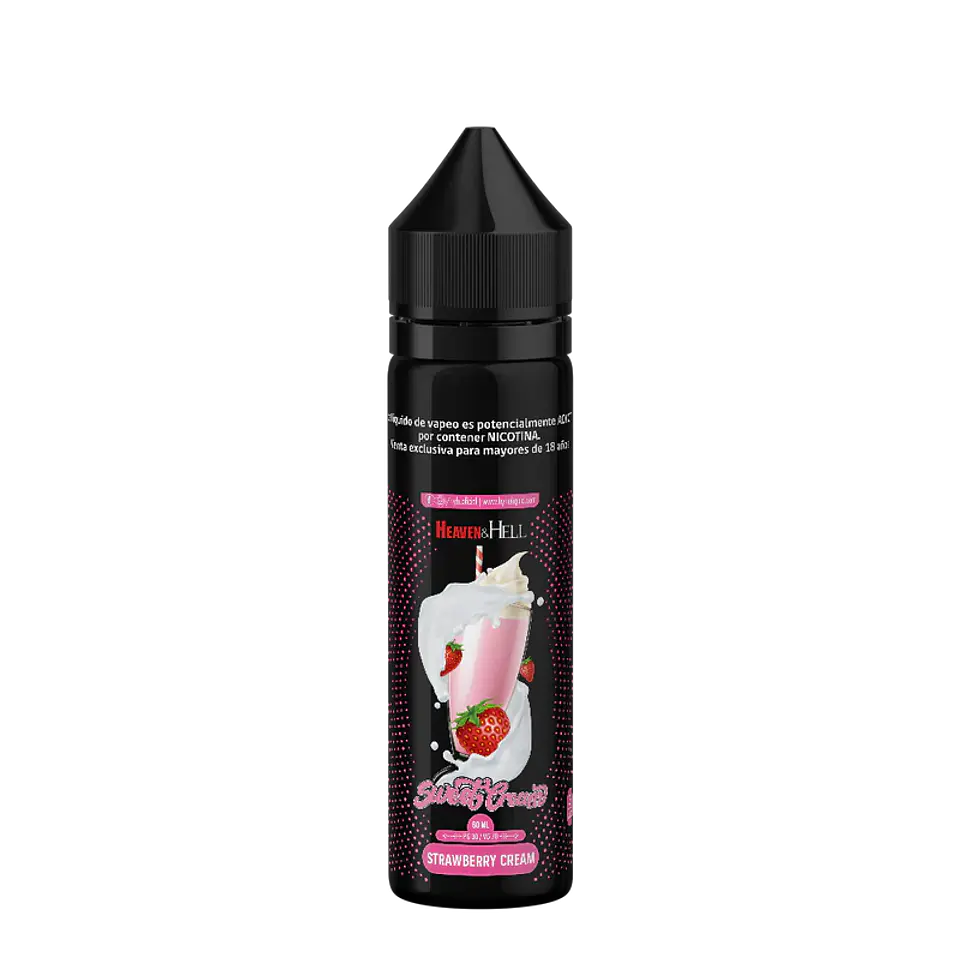 Heaven & Hell E-liquid Strawberry Cream 0% 60ml 1