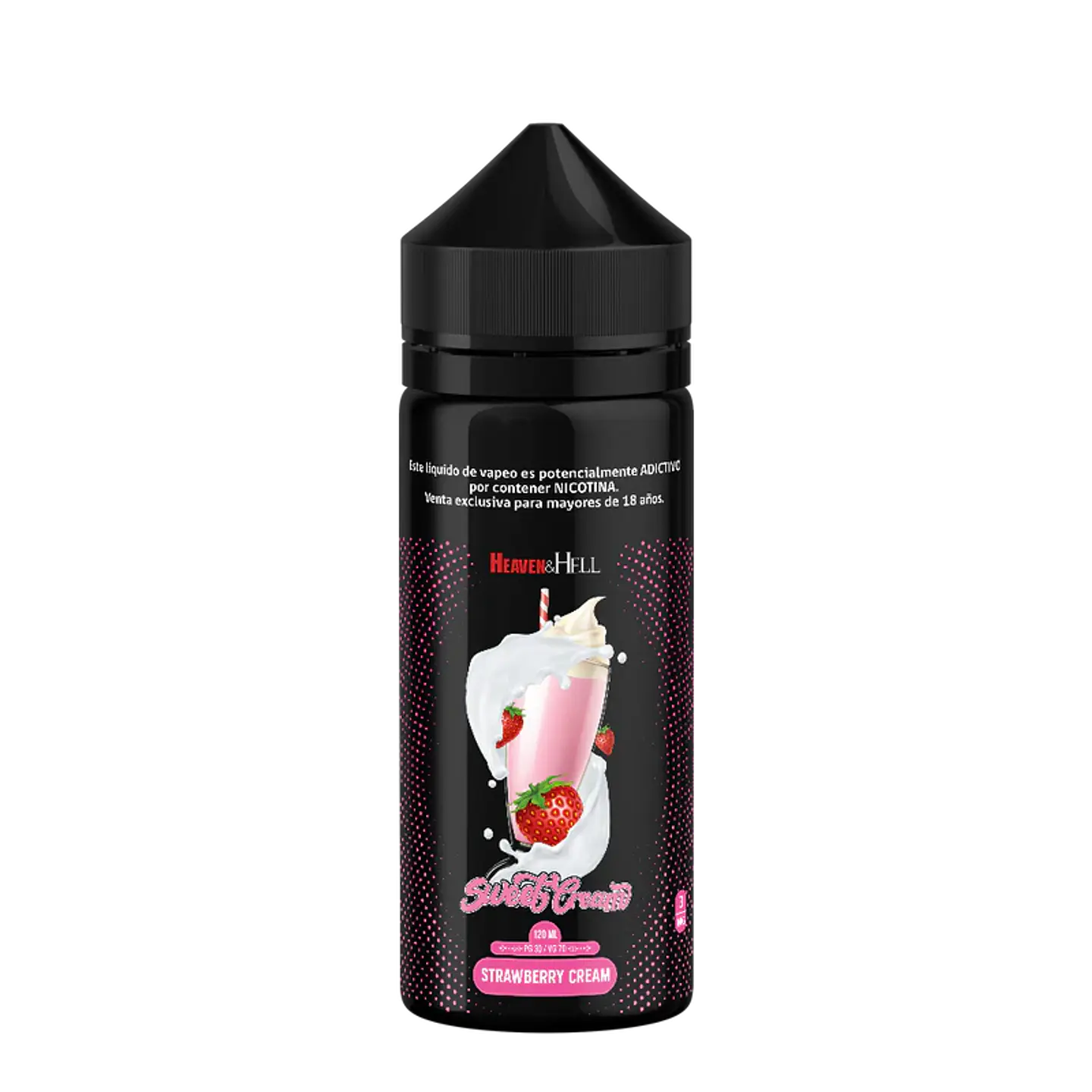 Heaven & Hell E-liquid Strawberry Cream 3% 120ml 1