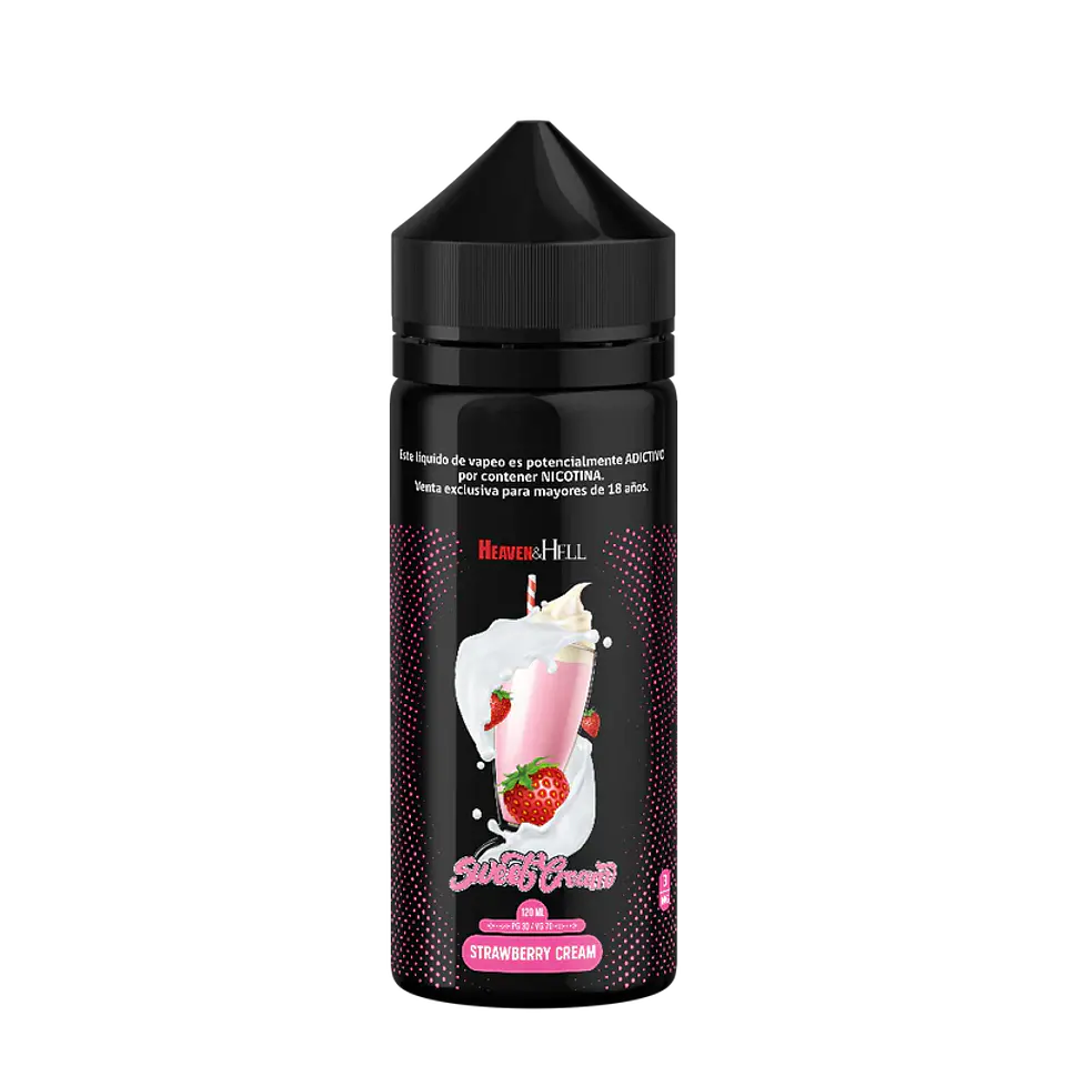 Heaven & Hell E-liquid Strawberry Cream 6% 120ml 1