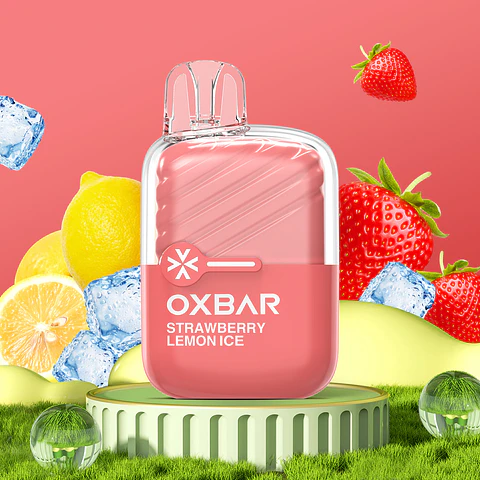 VAPER DESECHABLE LIMÓN FRUTILLA ICE MINI 2200 PUFFS 4.5% - OXBAR
