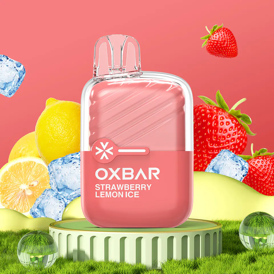 VAPER DESECHABLE LIMÓN FRUTILLA ICE MINI 2200 PUFFS 4.5% - OXBAR 1