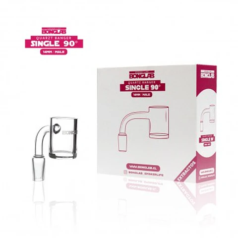 BANGER CUARZO SIMPLE 90 GRADOS 14MM - BONGLAB