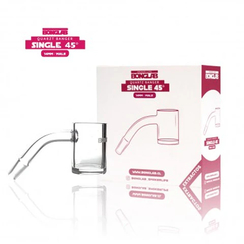 BANGER CUARZO SIMPLE 45 GRADOS 14MM - BONGLAB