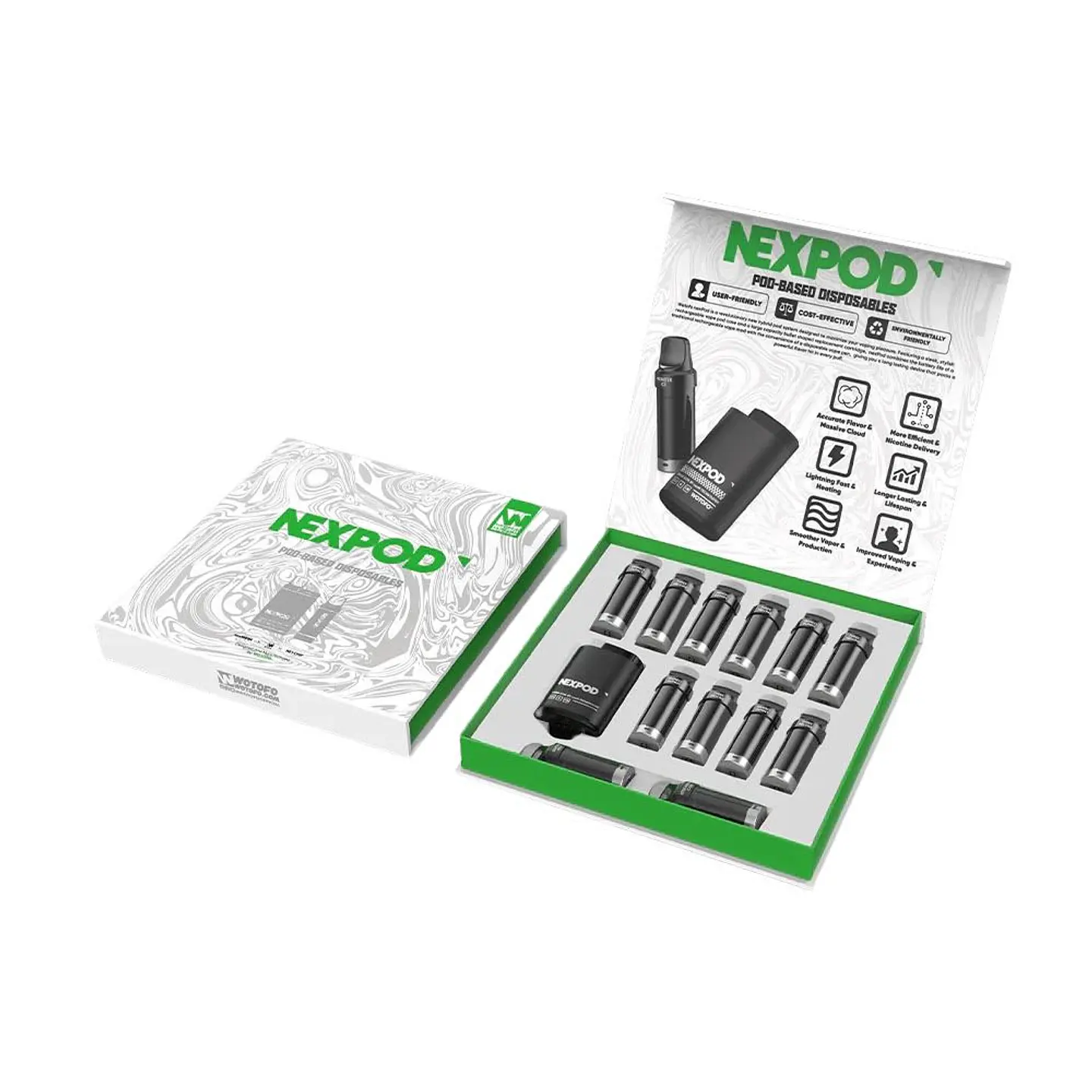 VAPER DESECHABLE NEXPOD KIT 5000 PUFFS - CAJA VARIEDADES MEDIUM 1