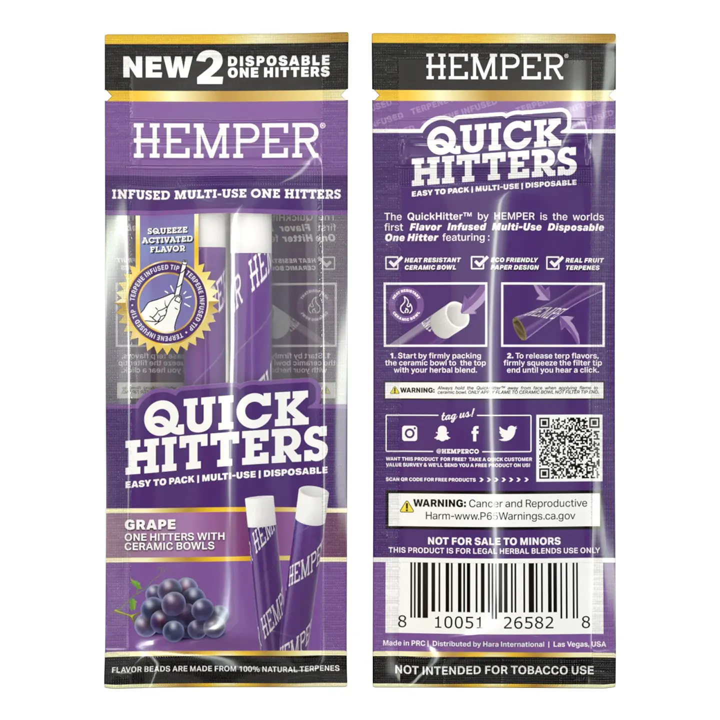 Hemper Quick Hitter - 2 unidades – Uva 1