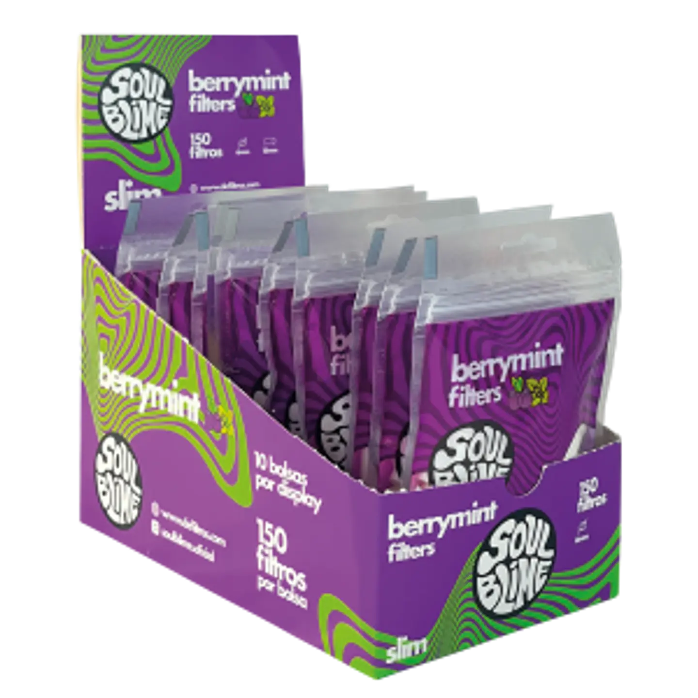 Filtro Slim Berrymint 150 unidades 1