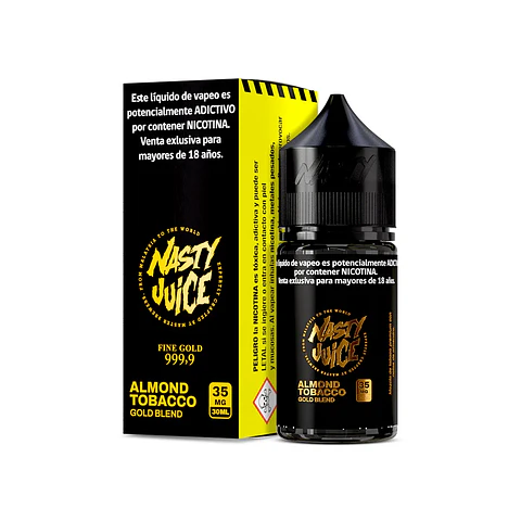 E-Liquid Gold Blend Almond Tobacco Salt 35mg 30ml - Nasty Juice