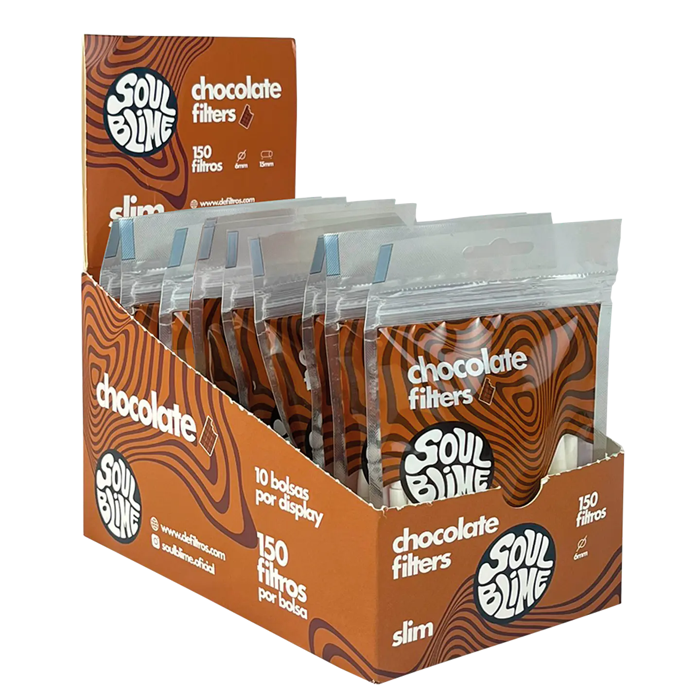 Filtro Slim Chocolate 150 unidades 1