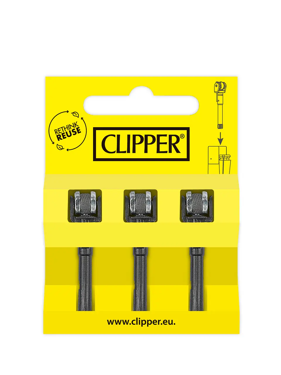Pedernal de repuesto Clipper – piedra 3 unidades 1