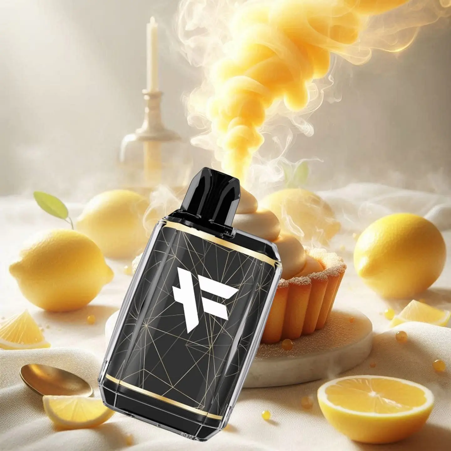 VAPORIZADOR DESECHABLE FUYL DINNER LADY 600 PUFF 0% - LEMON TART 1