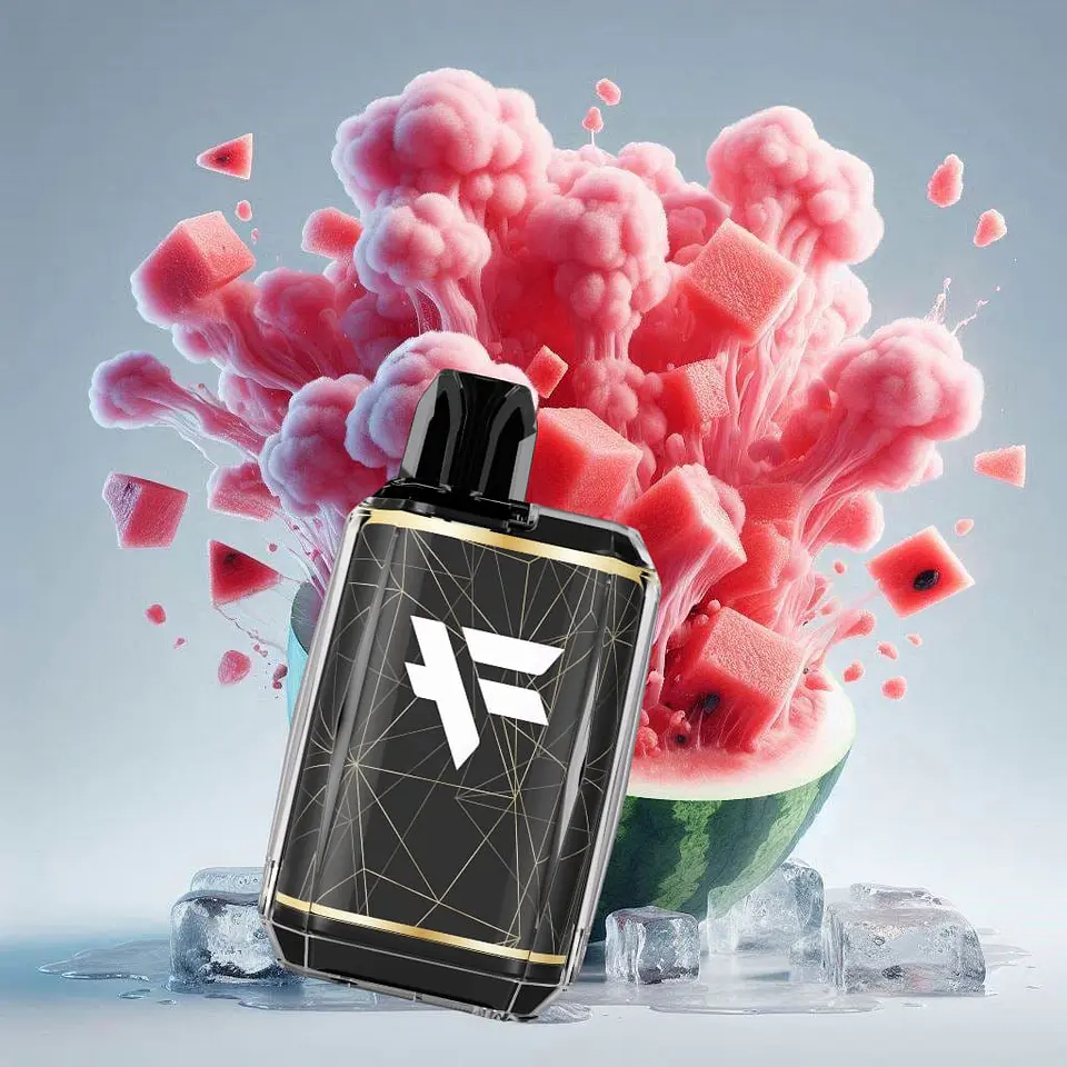 VAPORIZADOR DESECHABLE FUYL DINNER LADY 600 PUFF 0% - WATERMELON ICE 1