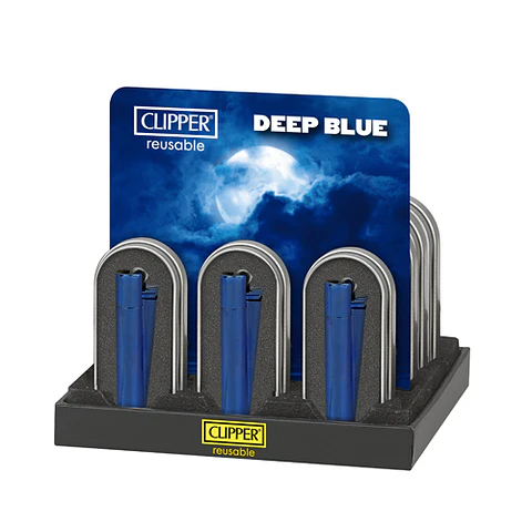 ENCENDEDOR METAL DEEP BLUE - CLIPPER