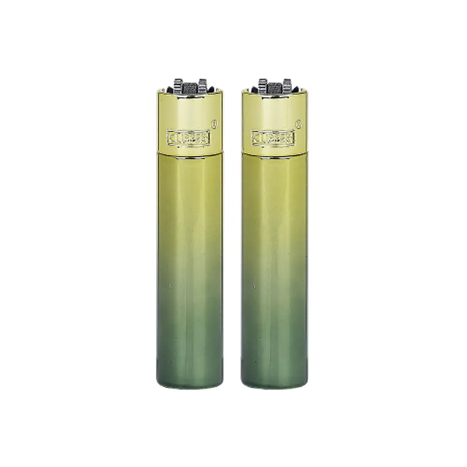 ENCENDEDOR METAL GREEN GRADIENT - CLIPPER 2