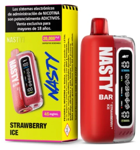 Vaporizador Salt Nasty Bar 20K Strawberry Ice 45mg
