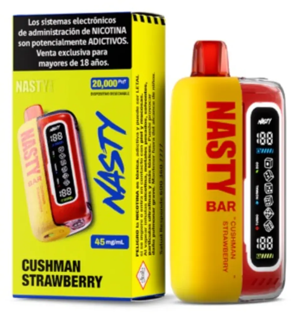 Vaporizador Salt Nasty Bar 20 Cushman Strawberry 45mg 1