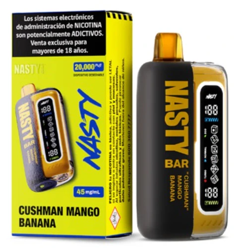 Vaporizador Salt Nasty Bar 20 Cushman Mango Banana 45mg