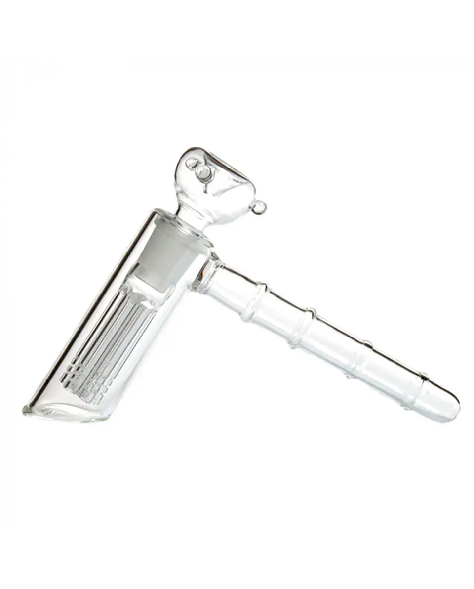 GLASS HAMMER BONG WITH PERC COLORES- (GLB22) 1