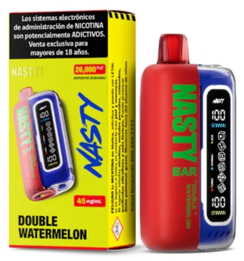 Vaporizador Salt Nasty Bar 20 Double Watermelon 45mg