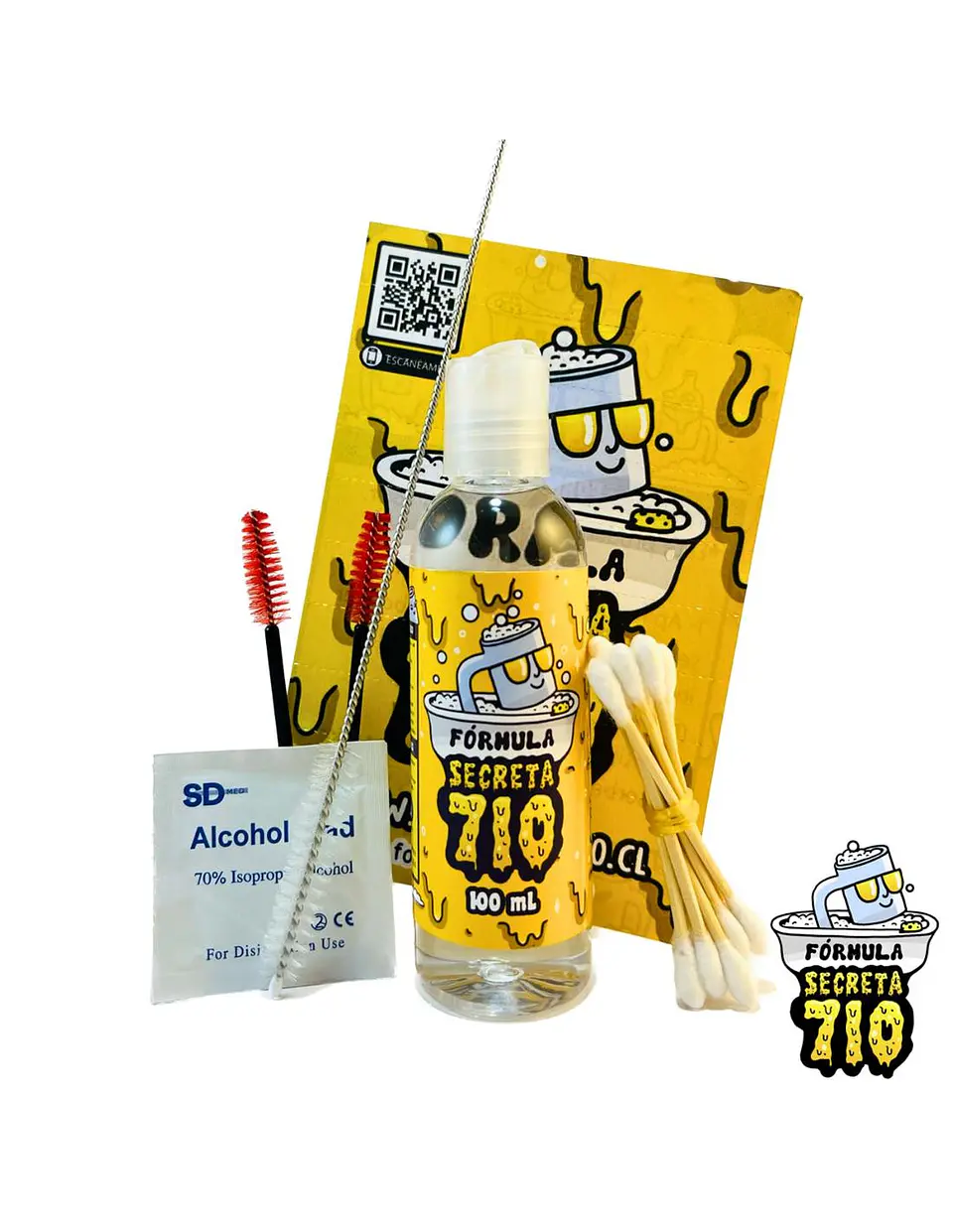 KIT LIMPIADOR DE RESINA 100ML (AMARILLO) FÓRMULA SECRETA 420 1