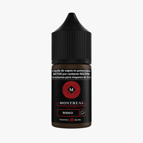 Líquido vaporizador Rodeo Salt 35mg 30ml - Montreal Original