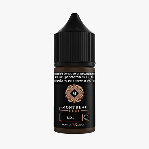 Líquido vaporizador Lion Salt 35mg 30ml - Montreal Original