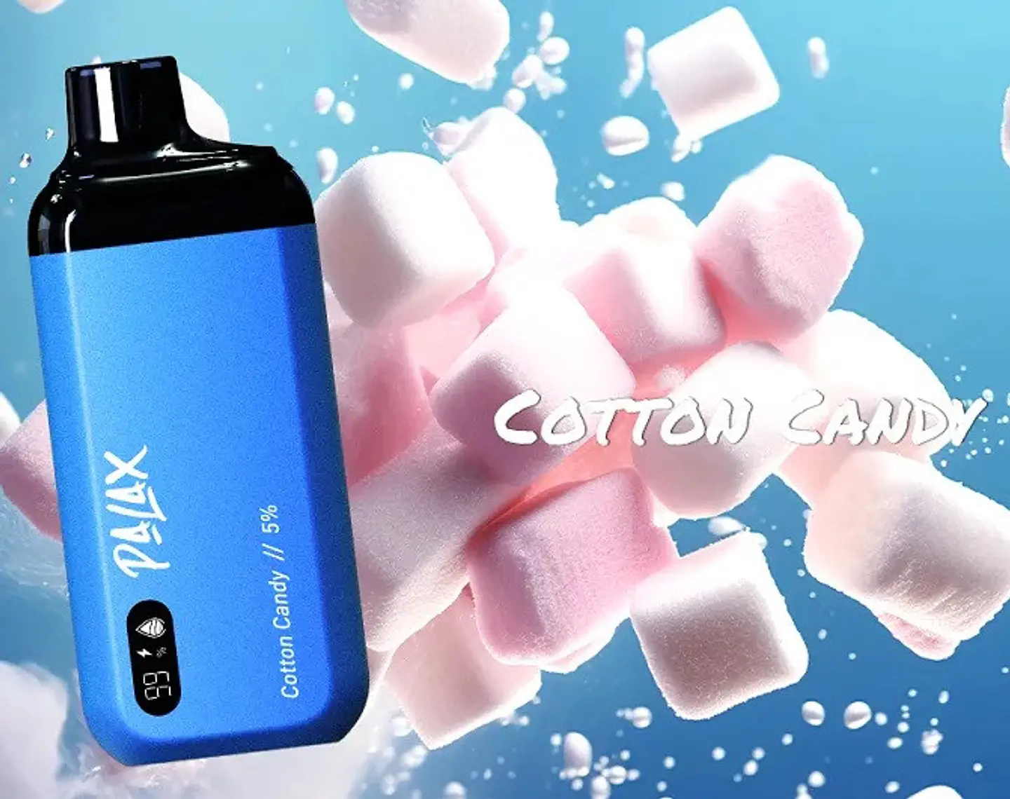 VAPORIZADOR DESECHABLE PALAX COTTON CANDY 0% NIC 8000 PUFFS 1