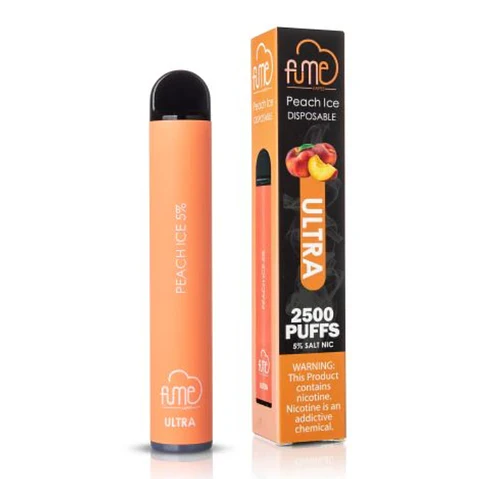 FUME PEACH ICE VAPORIZADOR DESECHABLE 2500 PUFF 5%
