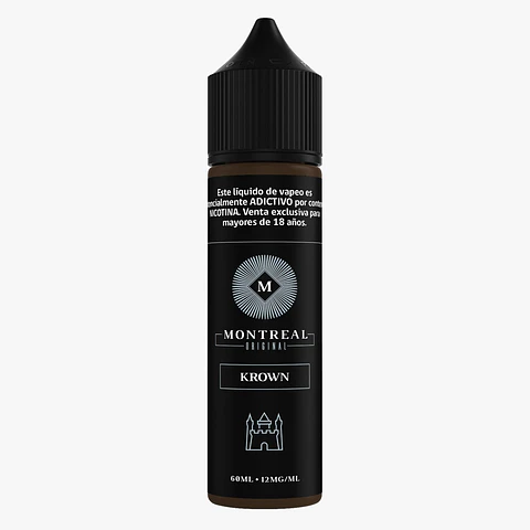 Líquido vaporizador Krown 12mg 60ml - Montreal Original