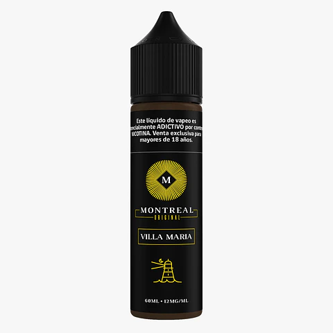 Líquido vaporizador Villa María 12mg 60ml - Montreal Original