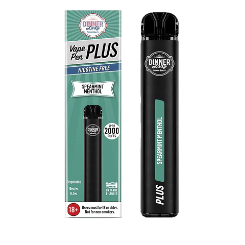 VAPORIZADOR DESECHABLE VAPE PENPLUS DINNER LADY 2000 PUFF SPEARMINT MENTHOL 0% NIC