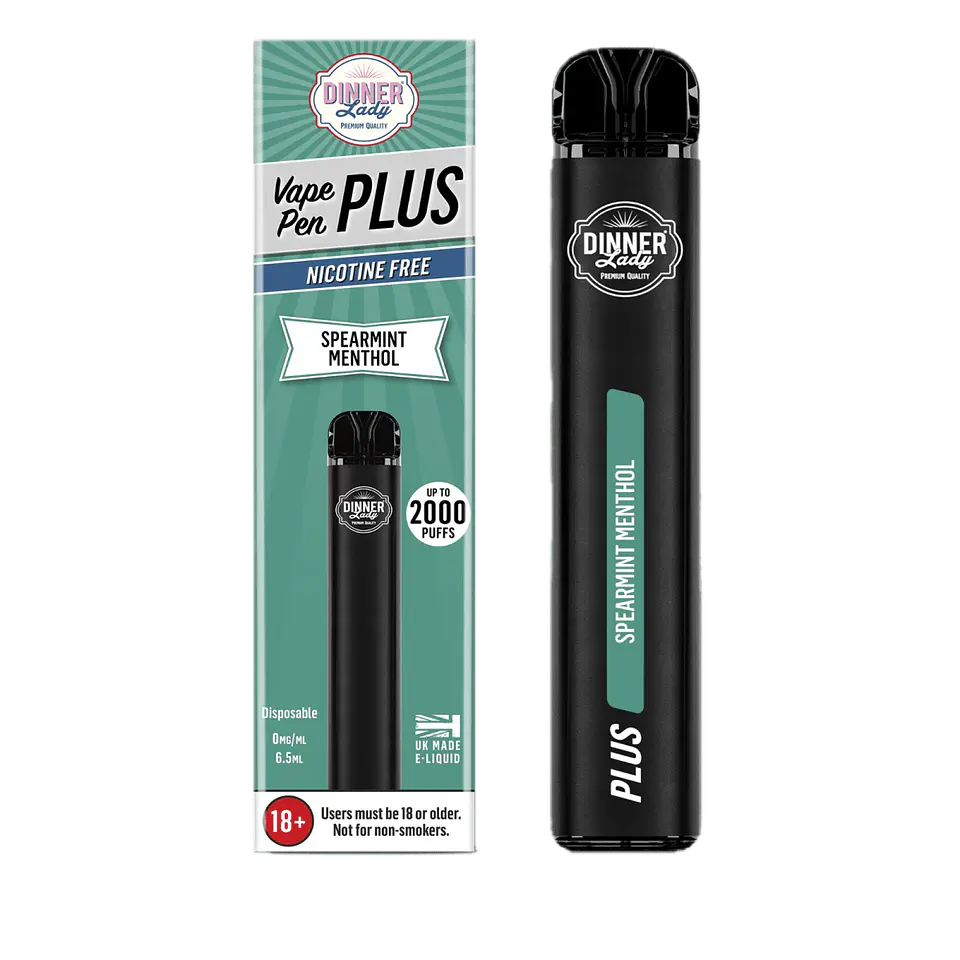 VAPORIZADOR DESECHABLE VAPE PENPLUS DINNER LADY 2000 PUFF SPEARMINT MENTHOL 0% NIC 1