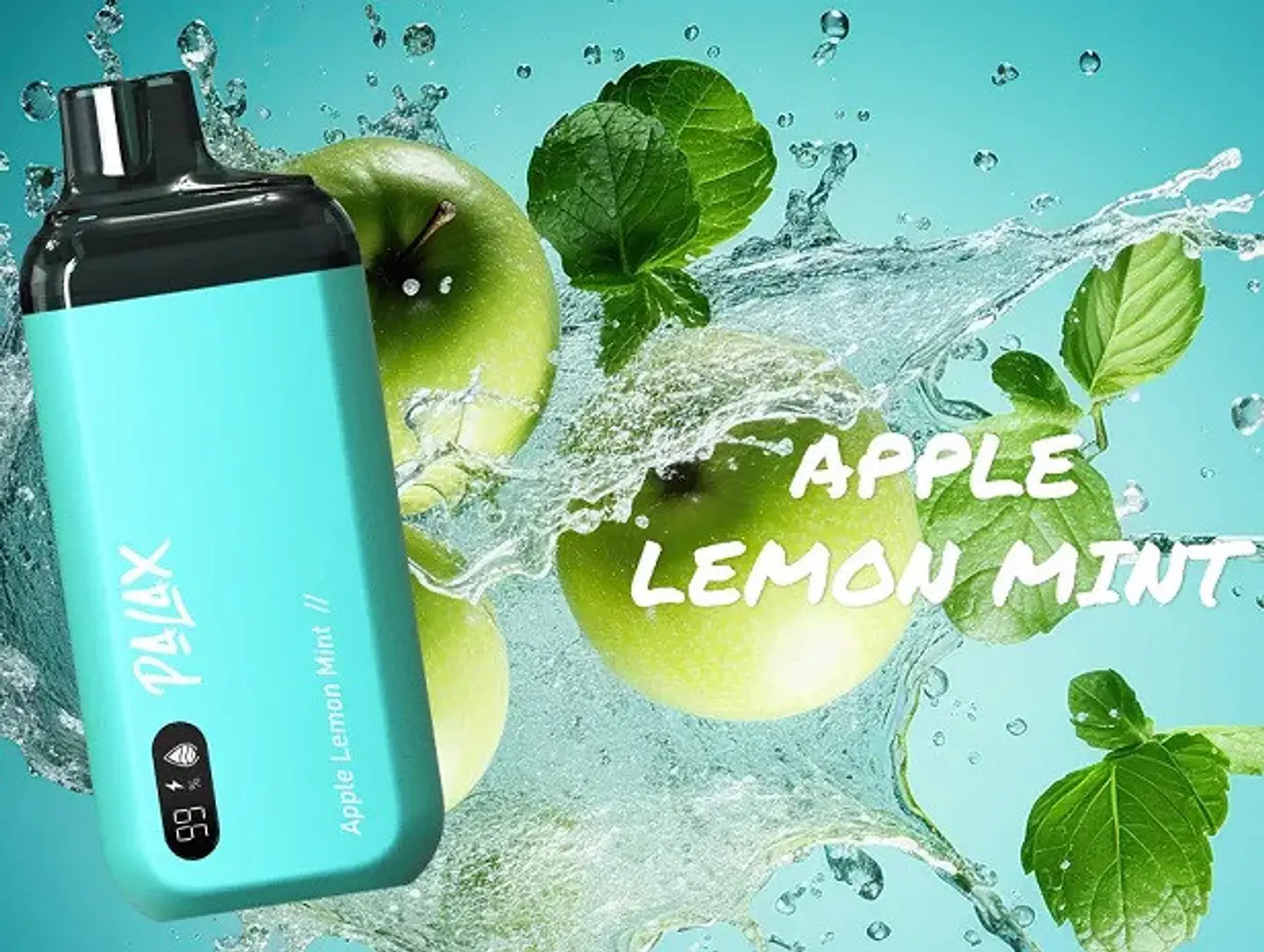 VAPORIZADOR DESECHABLE PALAX APPLE LEMON MINT 0% NIC 8000 PUFFS 1