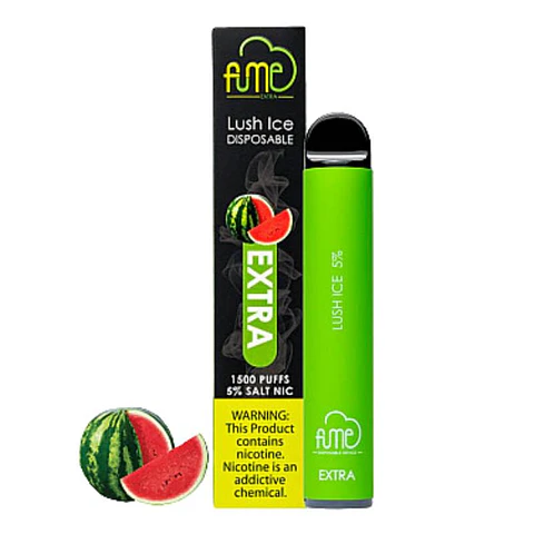 VAPORIZADOR DESECHABLE FUME EXTRA 2500 PUFF 0% - LUSH ICE